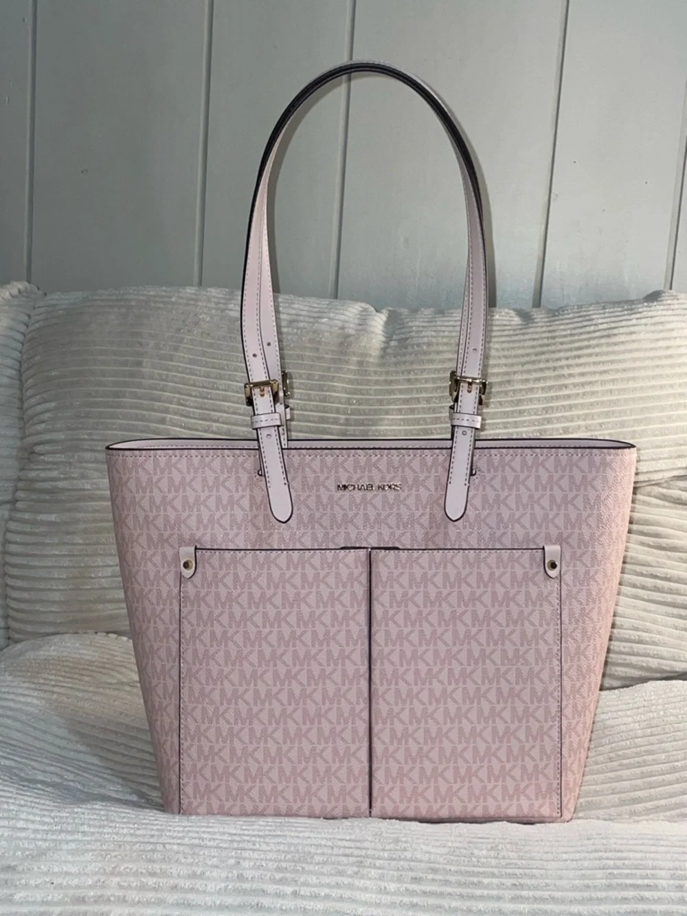 Michael Kors Blush Pink Signature Jet Set Tote 💖 - Picture 7 of 13